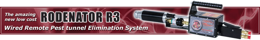 Rodenator R3 Wired Remote Pest tunnel Elimination System